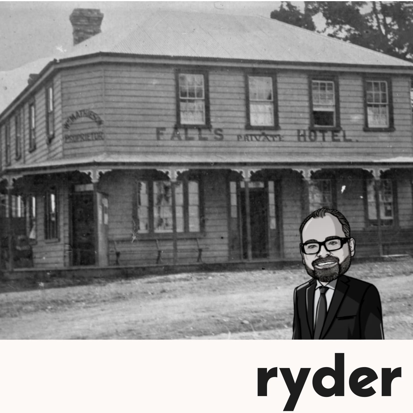 Falls Hotel, Henderson Heights Auckland, historic photo circa 1910–1919, local heritage landmark in West Auckland