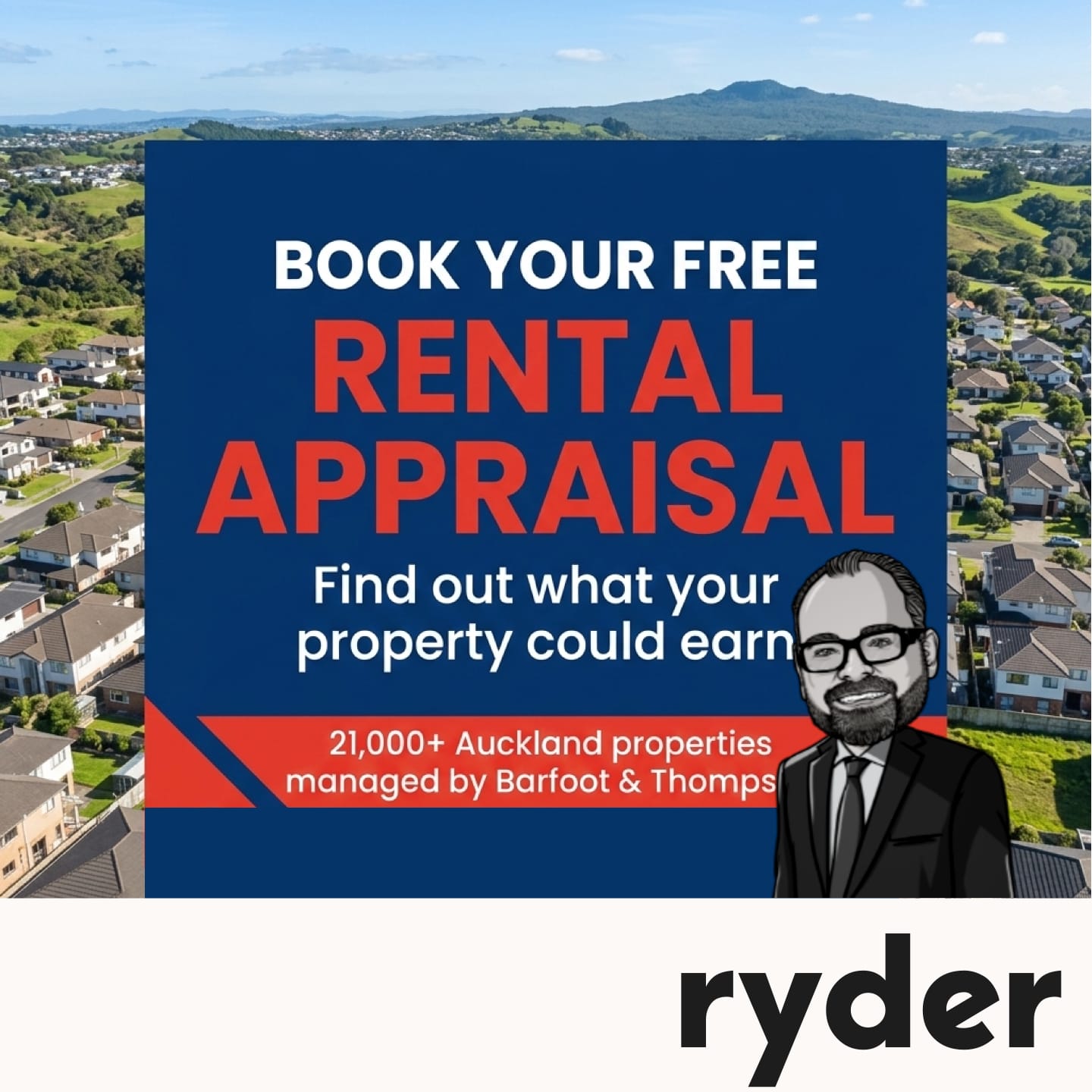 Book your free rental appraisal with Darren Ryder at Barfoot and Thompson Property Management, managing 21,000 plus rental properties across Auckland