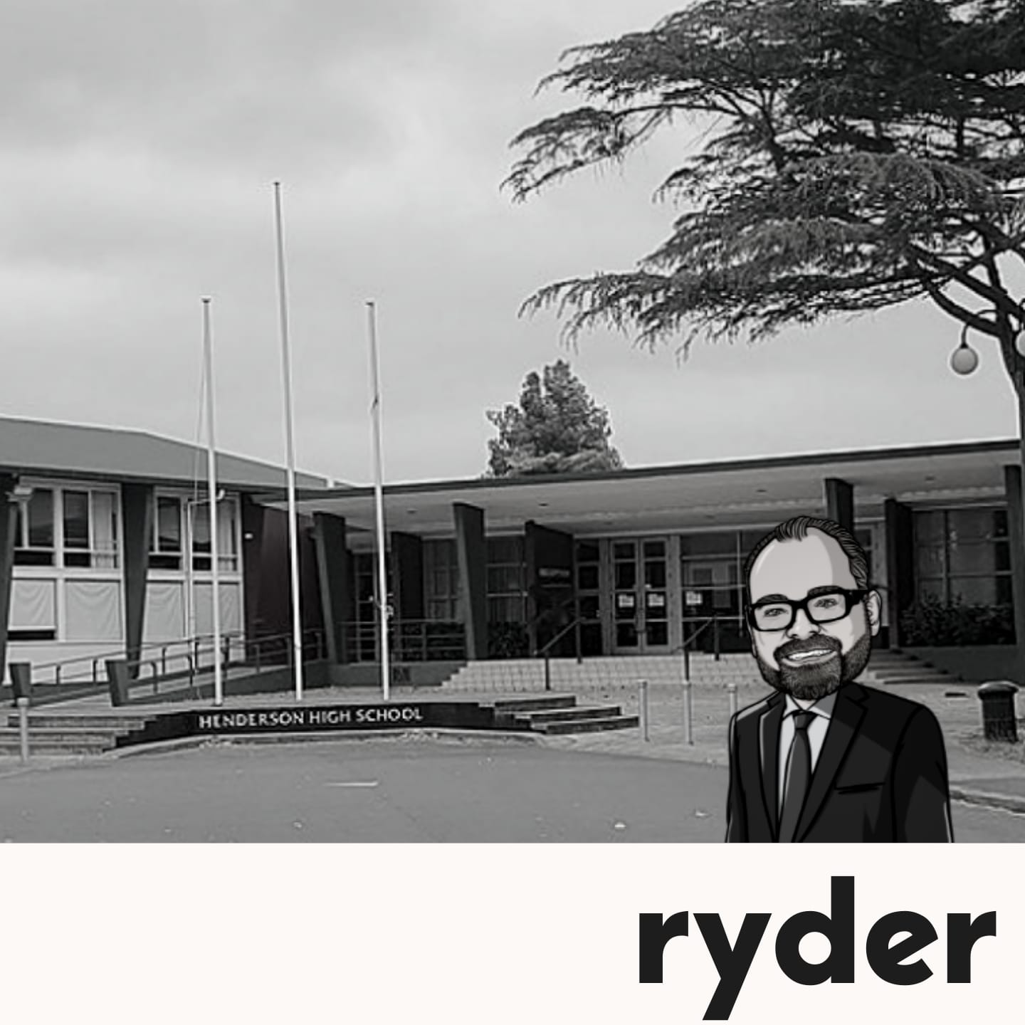 Henderson High School grounds, an established secondary educational institution located in the heart of the Henderson suburban hub